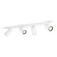 Regleta de 4 focos blanca GU10 5,5W Pongee Philips