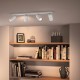 Regleta de 4 focos blanca GU10 5,5W Pongee Philips