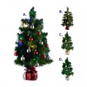 Árbol de navidad pequeño decorado Ø29x50cm