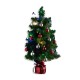 Árbol de navidad pequeño decorado Ø29x50cm
