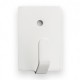 Colgador gancho adhesivo de acero inoxidable blanco 4uds.