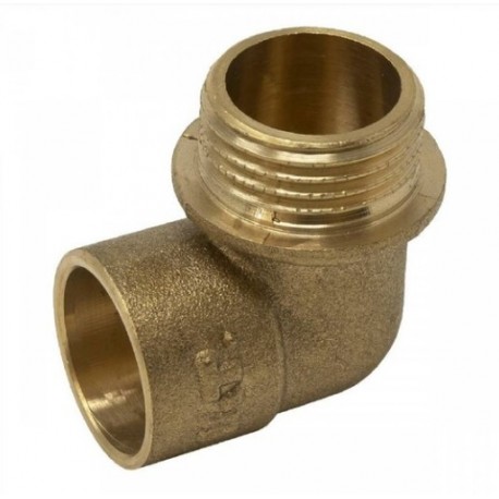 Codo rosca macho de latón 15mmx1/2 a granel
