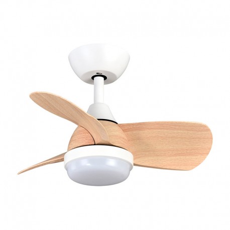 Ventilador de techo DC con luz led + mando Ø60cm Pirdo