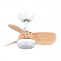 Ventilador de techo DC con luz led + mando Ø60cm Pirdo