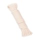 Cuerda de algodón natural trenzado blanco 5mm 15m