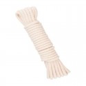Cuerda de algodón natural trenzado blanco 5mm 15m