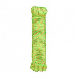 Cuerda de poliéster trenzada con alma verde 4mm 15m