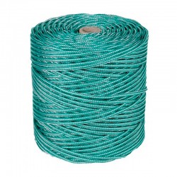 Cuerda de polipropileno con alma texturada verde/blanca 4mm 200m