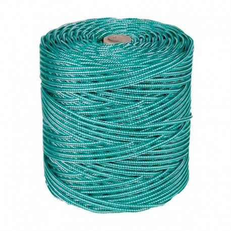 Cuerda de polipropileno con alma texturada verde/blanca 4mm 200m