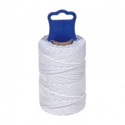 Hilo de algodón cableado blanco para embutidos 1,8mm 50m