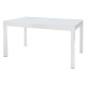 Mesa de aluminio extensible con cristal 135-270x90x75cm Brasilia