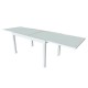Mesa de aluminio extensible con cristal 135-270x90x75cm Brasilia