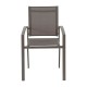 Sillón de exterior de aluminio taupe Piazza