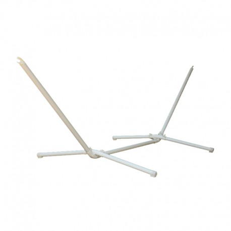 Soporte metálico para hamaca de acero blanco