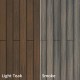 Tarima de exterior encapsulada Twin Light Teak/Smoke 2200x140x22mm M2
