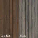 Tarima de exterior encapsulada Twin Light Teak/Smoke 2200x140x22mm M2