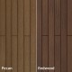 Tarima de exterior encapsulada Twin Pecan/Redwood 2200x140x22mm M2
