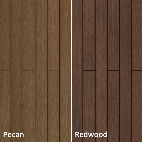 Tarima de exterior encapsulada Twin Pecan/Redwood 2200x140x22mm M2
