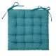 Cojín de algodón 38x38cm para silla exterior azul