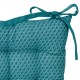Cojín de algodón 38x38cm para silla exterior azul