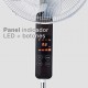 Ventilador de pie DC 43cm 30w blanco