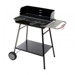 Barbacoa de carbón de acero Neka 87x53cm
