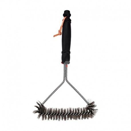 Cepillo de alambre de acero trenzado 16x31cm para limpiar barbacoa