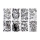 Sticker pegatina blanco y negro decorativo en surtido 30x40cm