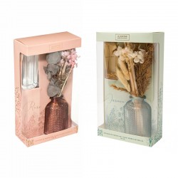 Ambientador difusor con flores secas rosas/jazmín 100ml