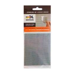 Kit de 3 parches para reparación de mosquiteras 8x10cm