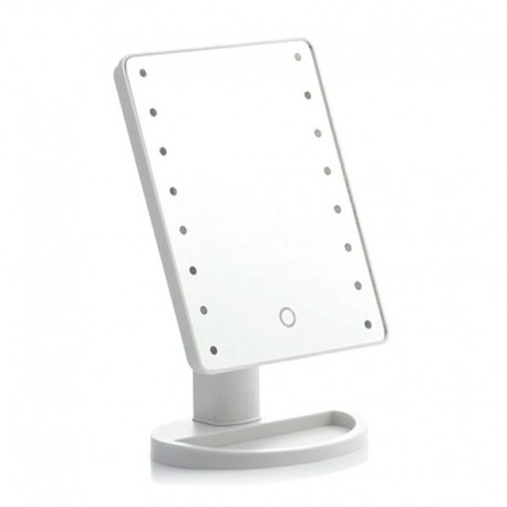 Espejo LED táctil de sobremesa 17x12x27cm