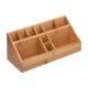 Organizador de bambú con 10 compartimentos 23x9,5x9cm