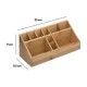 Organizador de bambú con 10 compartimentos 23x9,5x9cm