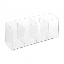 Organizador de poliestireno con 4 compartimentos 22x10x7cm Selena