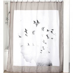 Cortina de poliéster para baño 180x200cm Divine