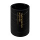 Vaso portacepillos de poliresina negro 7,7x10,8 Lea