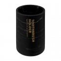 Vaso portacepillos de poliresina negro 7,7x10,8 Lea