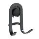 Set de 2 perchas dobles de acero inoxidable negras 5,6x4x8,6cm