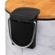 Cubo de metal efecto mármol blanco 3 litros para baño Bin Lea