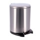 Cubo de basura de metal brillante 6L