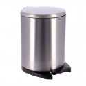 Cubo de basura de metal brillante 6L