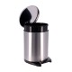 Cubo de basura de metal brillante 6L