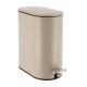 Cubo de basura de acero inoxidable beige 5L