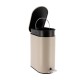 Cubo de basura de acero inoxidable beige 5L