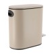 Cubo de basura de acero inoxidable beige 5L