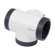 Adaptador enchufe triple Schuko lateral rotativo 16A 230V 3680W