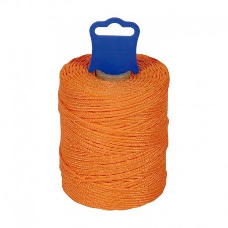 Hilo albañil de polipropileno trenzado naranja 1,8mm 50m