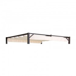 Toldo de repuesto crema para pérgola corredera 4x3