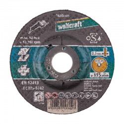 Disco de corte universal 115x2,5mm para piedra y metales Wolfcraft