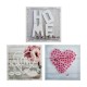 Cuadro lienzo impreso Love Home MDF/poliéster 28x1,6x28cm